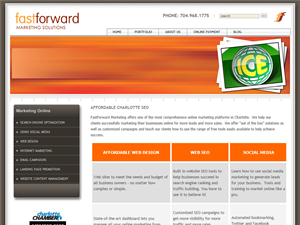 Screenshot of Charlotte Web Design and SEO