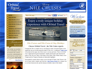 Screenshot of Nile River Cruises