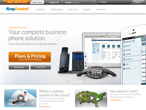 Screenshot of RingCentral's Telephone Call Forwarding