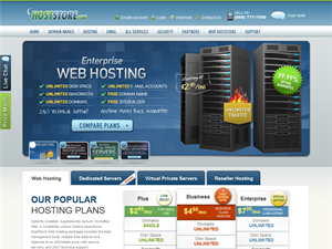 Screenshot of Web Hosting