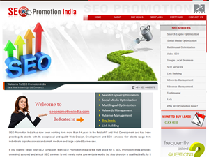 Screenshot of Search Engine Optimization Services India