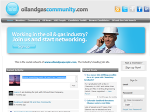 Screenshot of Oil and Gas Community