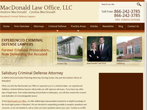 Screenshot of Worcester County DUI Lawyer