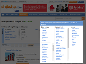 Screenshot of MBA Programs