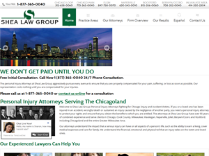 Screenshot of Chicago Cook County Personal Injury Lawyer