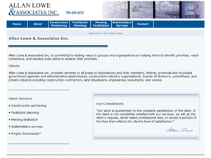 Screenshot of Allan Lowe and Associates