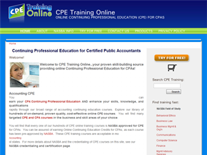 Screenshot of CPA Courses