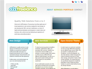 Screenshot of Freelance Web Design Company India