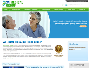 Screenshot of Medical Tourism India 