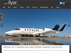 Screenshot of Execflyer Air Charter