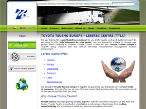 Screenshot of Toyota Tsusho- Logistic Services