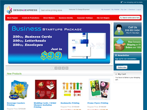 Screenshot of Online Printing Company