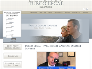 Screenshot of West Palm Beach Divorce Attorney