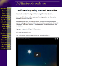 Screenshot of Self Healing Naturally Information Center