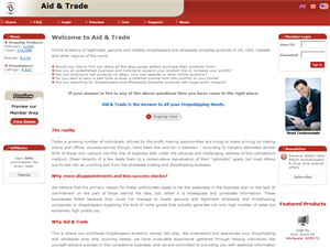 Screenshot of Wholesale Product & Dropshippers Directory