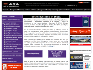 Screenshot of Starting Business in India