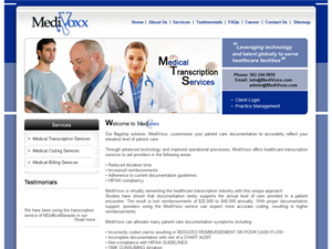 Screenshot of Medical Transcription Services