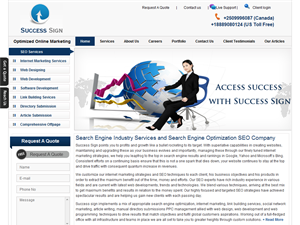 Screenshot of SEO Services India