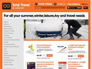 Screenshot of Total Travel Hire