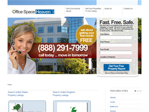 Screenshot of Office Space and Properties for Rent