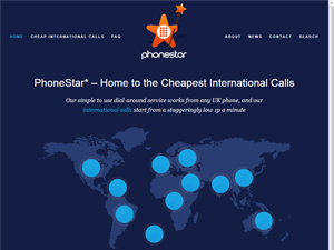 Screenshot of 0845 Numbers from Phonestar