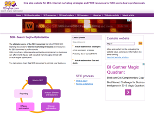 Screenshot of Search Engine Optimisation, Web Site Design and PPC Services