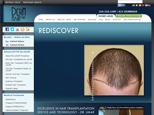 Screenshot of Derm hair Clinic