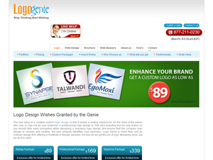 Screenshot of Online Logo Design