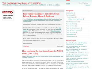 Screenshot of TurboTax Software