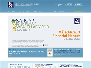 Screenshot of Financial Planning and Investment Advisor