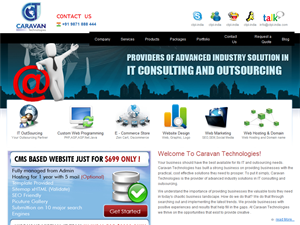 Screenshot of Web Design Company Delhi