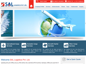 Screenshot of Freight Forwarders in Delhi