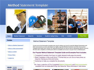 Screenshot of Method Statement Template