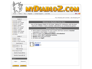 Screenshot of Diablo 2 Store