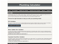 Screenshot of Plumbing Calculator