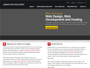 Screenshot of Lebanon Web Design