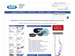 Screenshot of Quality Prescription Eyeglasses