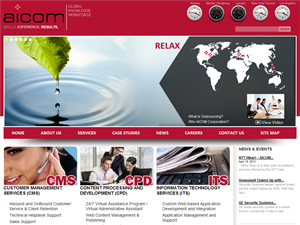 Screenshot of AICOM Solutions - Relax Focus Outsource