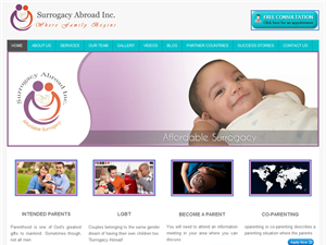 Screenshot of IVF Clinic India