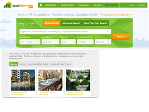 Screenshot of Dubai Property Rent