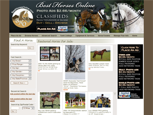 Screenshot of Horses for Sale