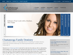 Screenshot of Chattanooga Dentist