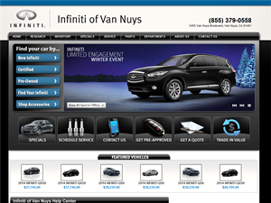 Screenshot of Infiniti Los Angeles