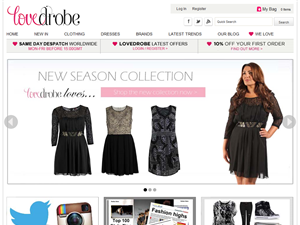 Screenshot of Plus Size Clothings