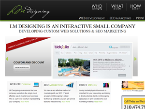 Screenshot of Web and Graphic Design Company