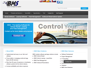 Screenshot of Software for Car Rental