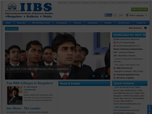 Screenshot of MBA School Bangalore