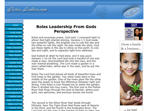 Screenshot of Role Leadership from God's Perspective