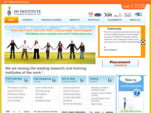 Screenshot of PHP Training Institute Chennai 