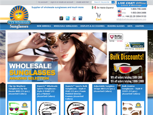 Screenshot of Discount Designer Sunglasses